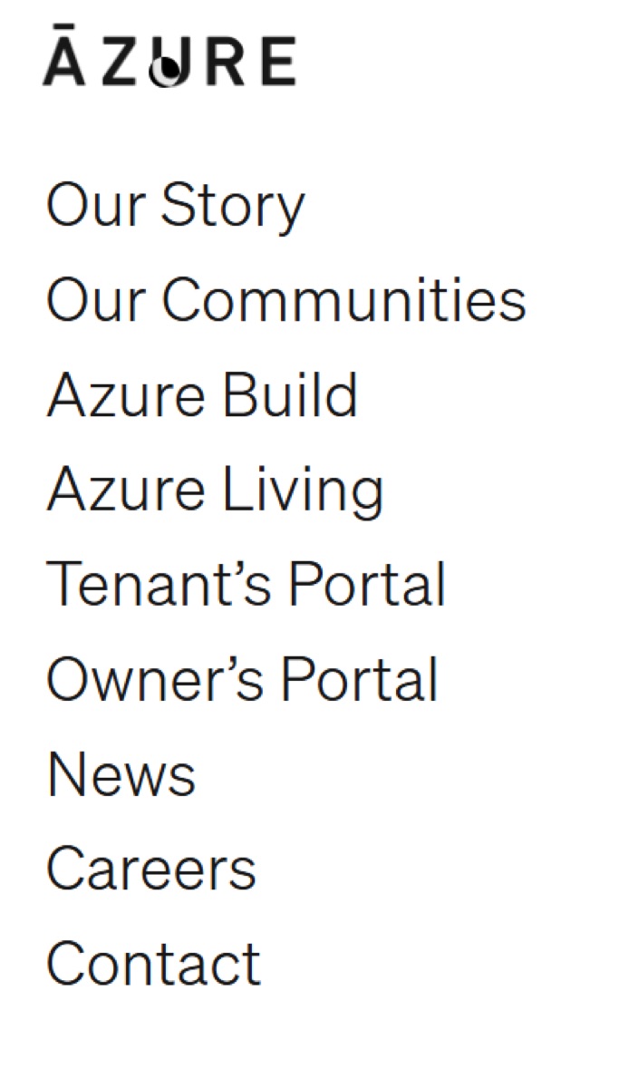 Current menu